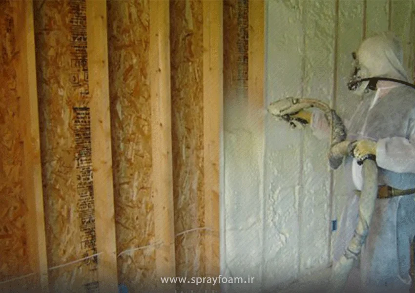 فوم عایق پلی یورتان پاششی